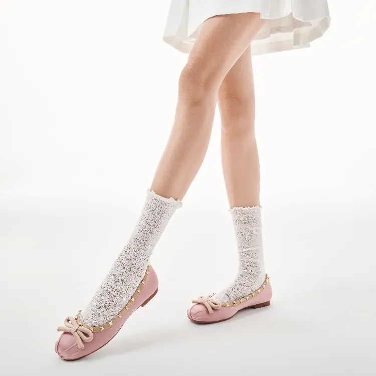 ST&SAT Women's Casual Shoes Pink Apricot Silver-6