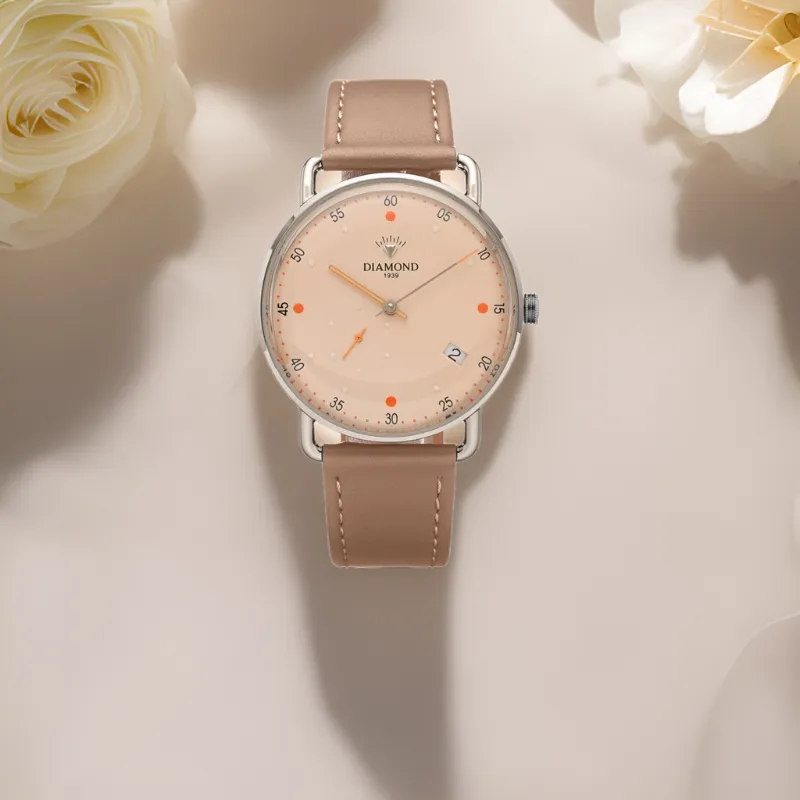 Diamond Automatic/Manual Mechanical Movement Watch Unisex White Dial-4