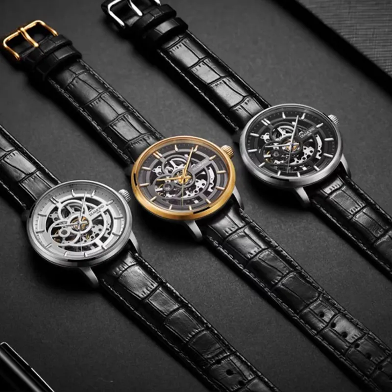 Diamond Automatic Mechanical Movement Men's Watches White Dial-30