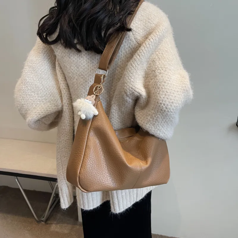 Cwatcun PU Crossbody Bag Regular Women's Ecru/Black/Brown/Coffee-18