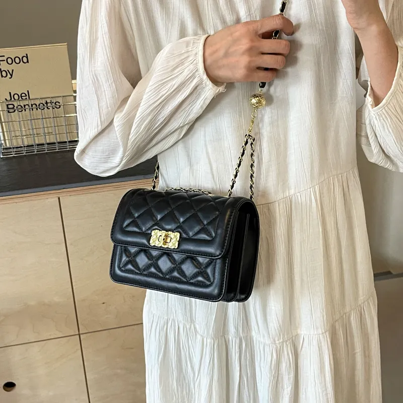Cwatcun Pu Crossbody Bag, Shoulder Bag Women's Black/Ecru-6