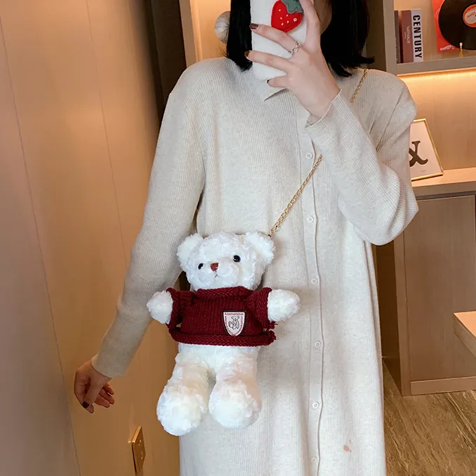 Cwatcun Plush Handbag Crossbody Bag Regular Unisex-20