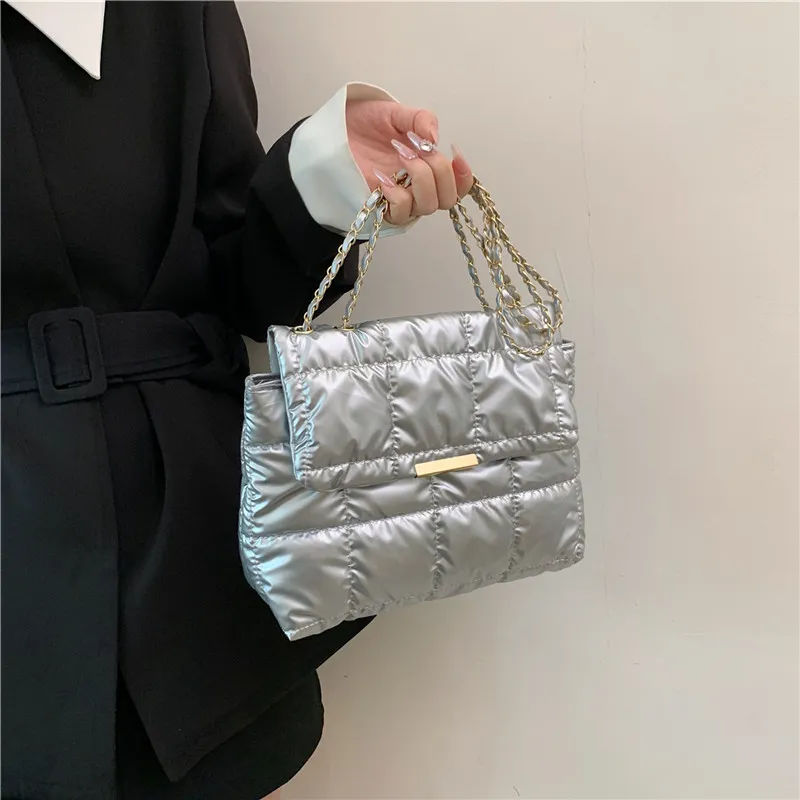 Cwatcun Oxford Shoulder Bag Women's Black/Silver/Gold-16