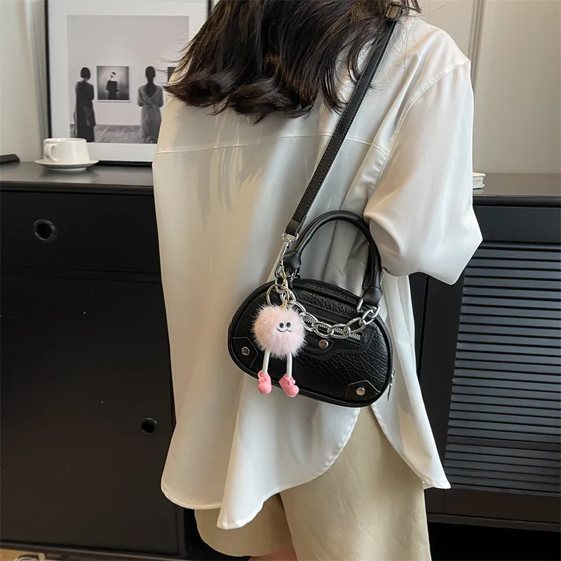 Rainbow Girl PU One Shoulder Handbag Regular Women's White/Black/Pink/Beige/Yellow-10