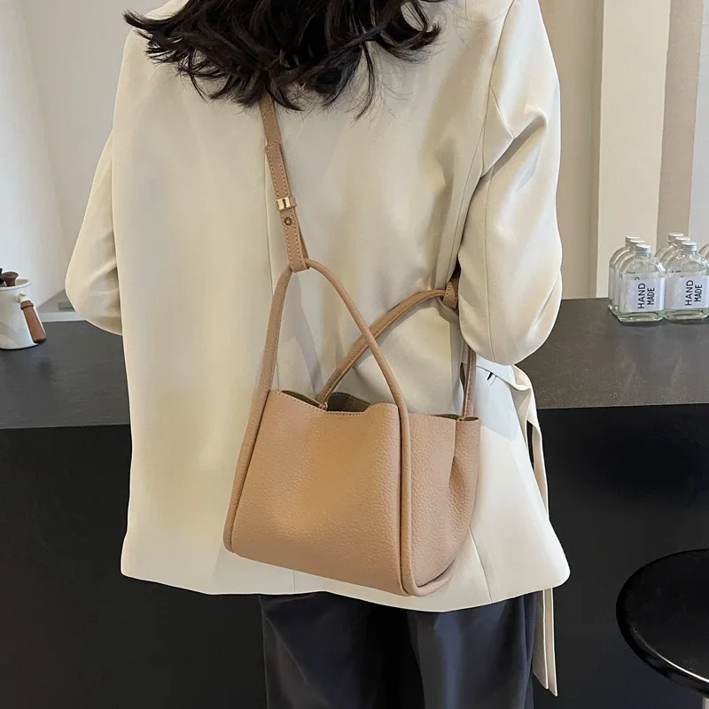 Cwatcun PU Shoulder Bag, Crossbody Bag, Handbag Regular Women's Ecru/Khaki/Black/Coffee-12