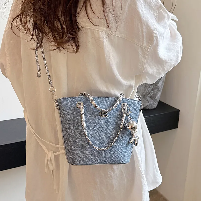 Cwatcun PU Shoulder Bag Women's Light Blue/Black/Dark Blue/Light Blue/Black/Dark Blue/Dark Blue/Sky Blue/Light Blue-13