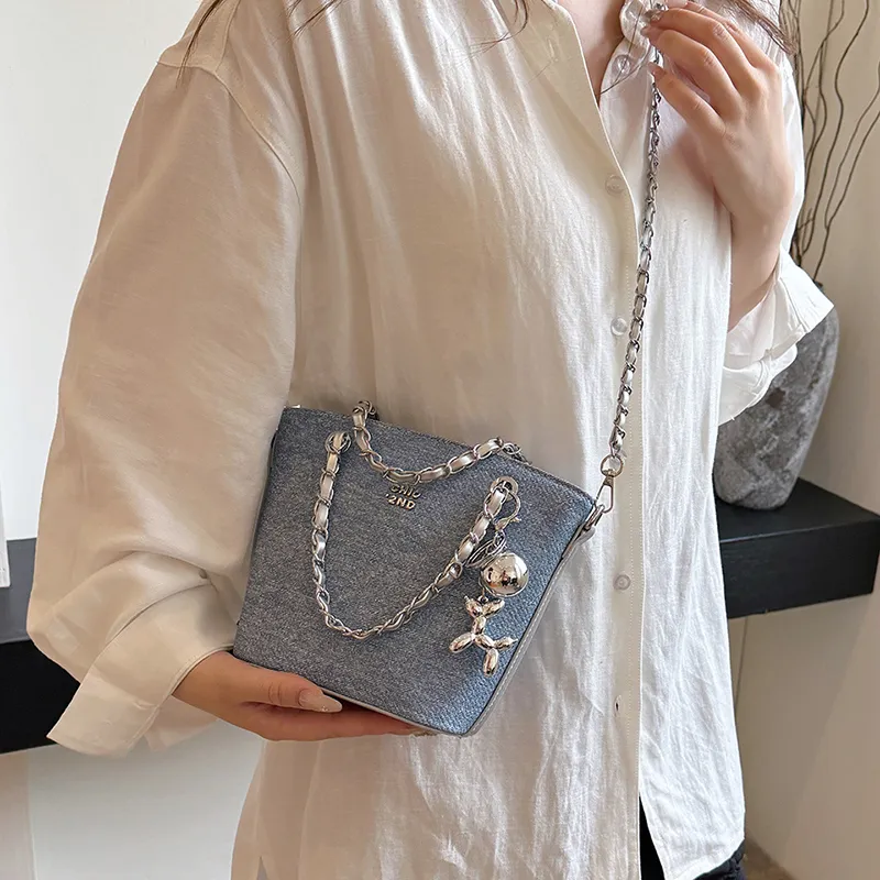 Cwatcun PU Shoulder Bag Women's Light Blue/Black/Dark Blue/Light Blue/Black/Dark Blue/Dark Blue/Sky Blue/Light Blue-14