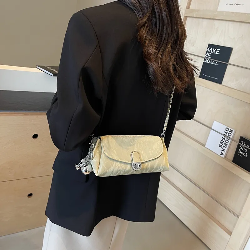 Cwatcun PU Crossbody Bag, Shoulder Bag Women's Silver/Ecru/Green/Black-13