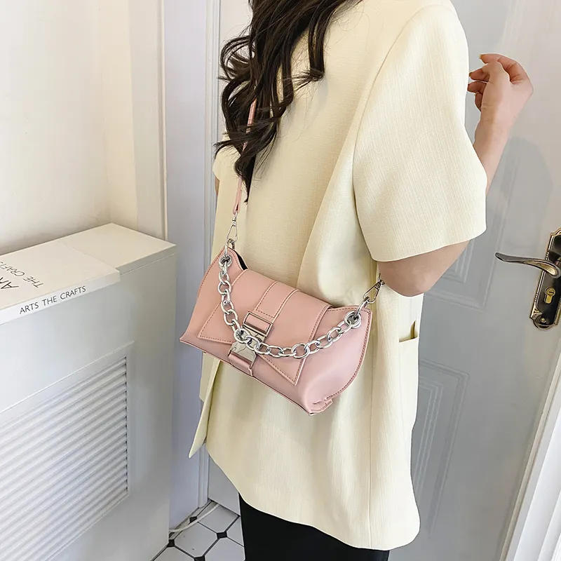Cwatcun PU Shoulder Bag Women's White/Pink/Coffee/Black-10