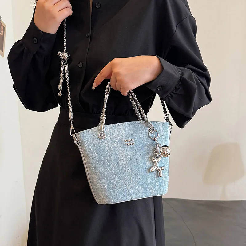 Cwatcun PU Shoulder Bag Women's Light Blue/Black/Dark Blue/Light Blue/Black/Dark Blue/Dark Blue/Sky Blue/Light Blue-36