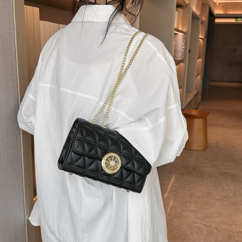 Cwatcun PU Shoulder Bag Crossbody Bag Regular Women's White/Black-8