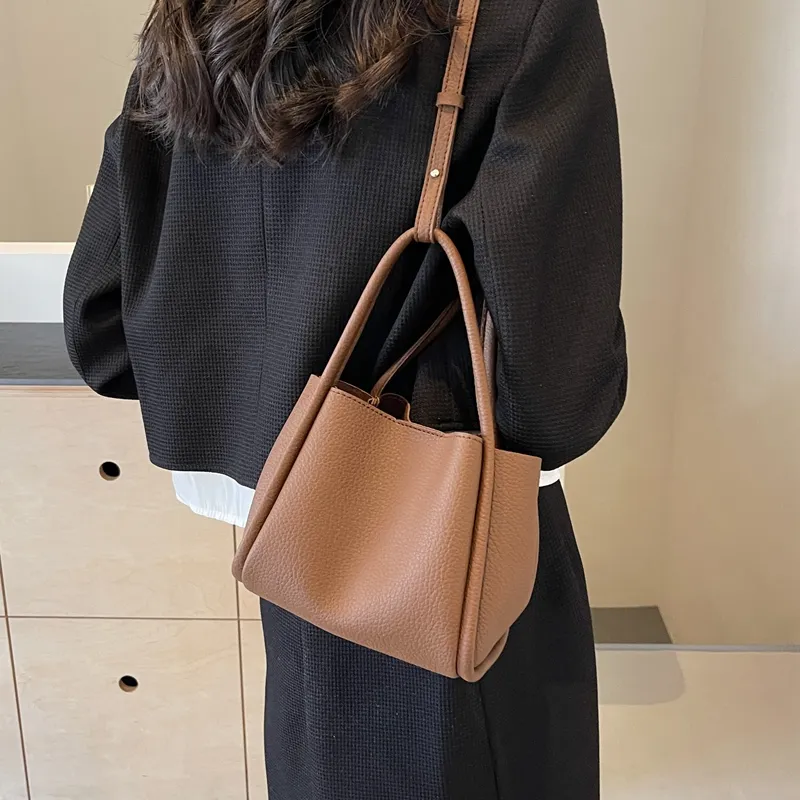 Cwatcun PU Shoulder Bag, Crossbody Bag, Handbag Regular Women's Ecru/Khaki/Black/Coffee-21