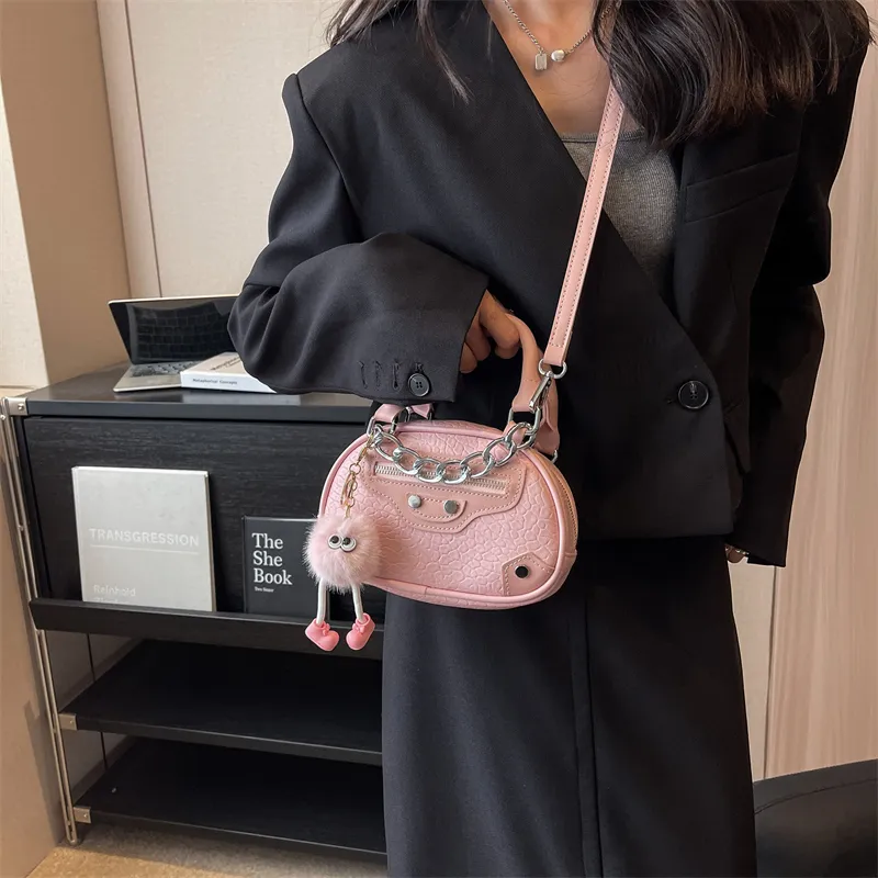Rainbow Girl PU One Shoulder Handbag Regular Women's White/Black/Pink/Beige/Yellow-16