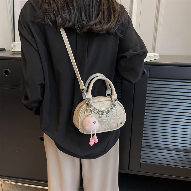 Rainbow Girl PU One Shoulder Handbag Regular Women's White/Black/Pink/Beige/Yellow-21