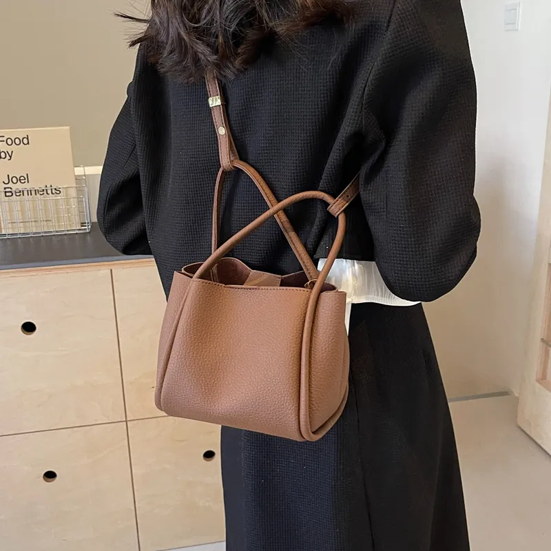 Cwatcun PU Shoulder Bag, Crossbody Bag, Handbag Regular Women's Ecru/Khaki/Black/Coffee-23