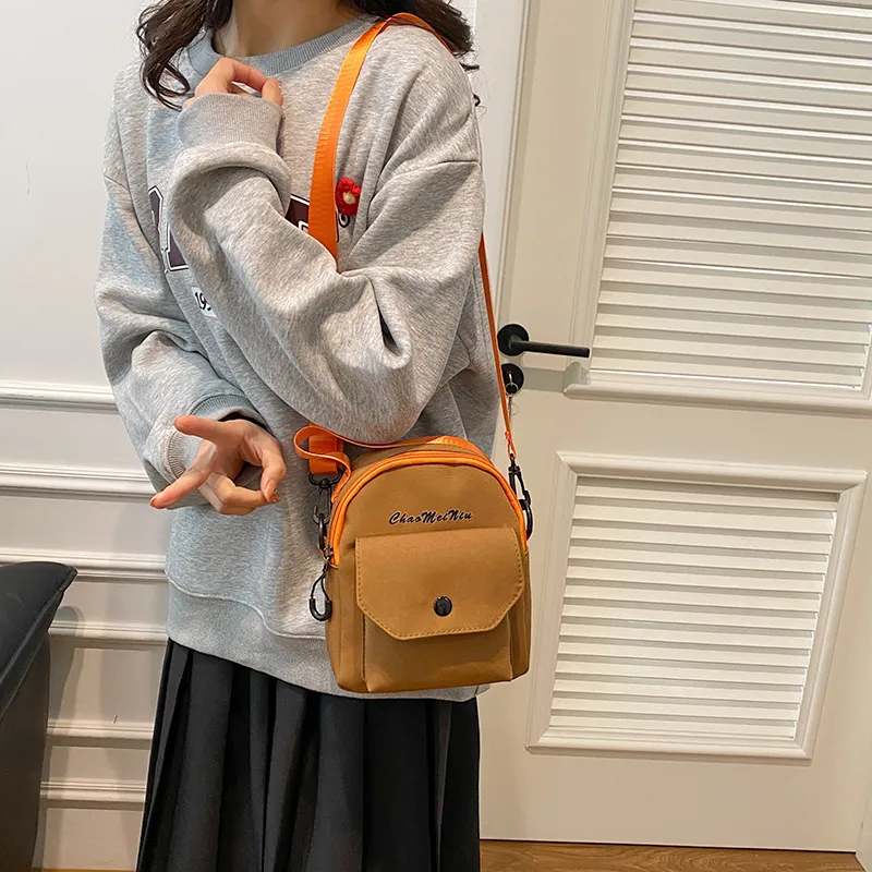 Cwatcun Nylon Shoulder Bag Women's White/Black/Brown/Green-16