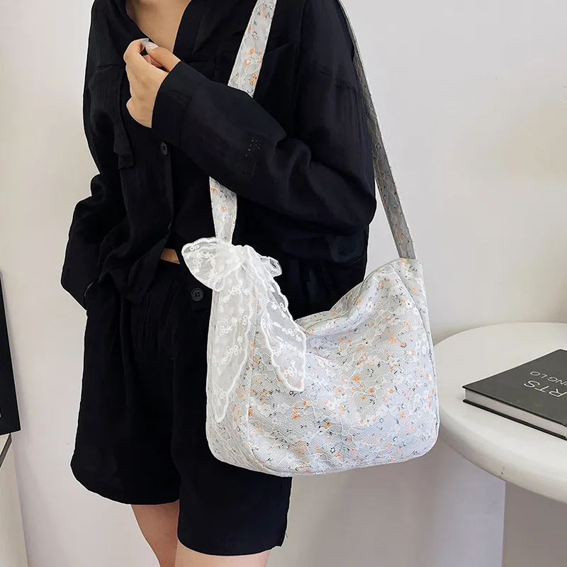 Cwatcun Canvas Bag Shoulder Bags Women's Ecru/Black/Gray-15