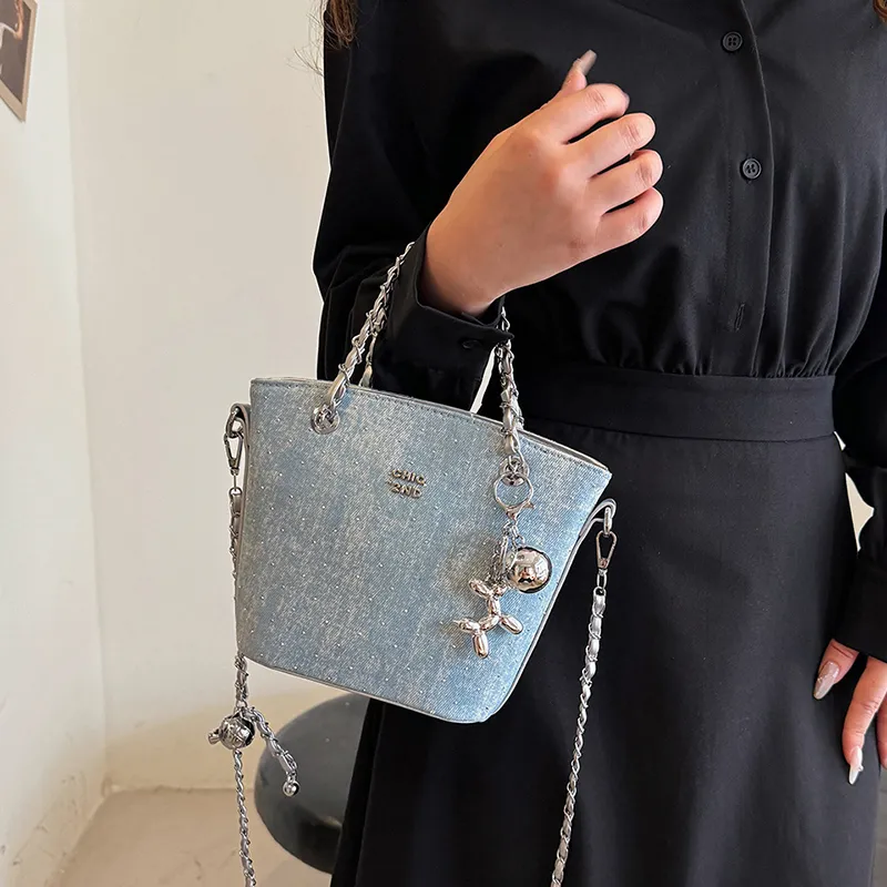 Cwatcun PU Shoulder Bag Women's Light Blue/Black/Dark Blue/Light Blue/Black/Dark Blue/Dark Blue/Sky Blue/Light Blue-33