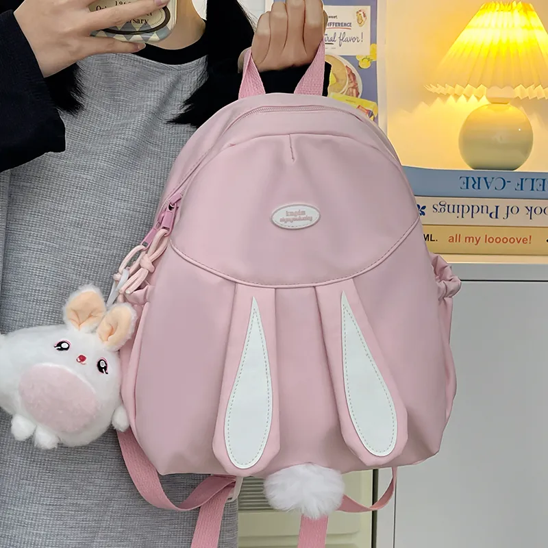 Cwatcun Polyester Backpack Women's White/Pink/Blue/Black/Yellow-6