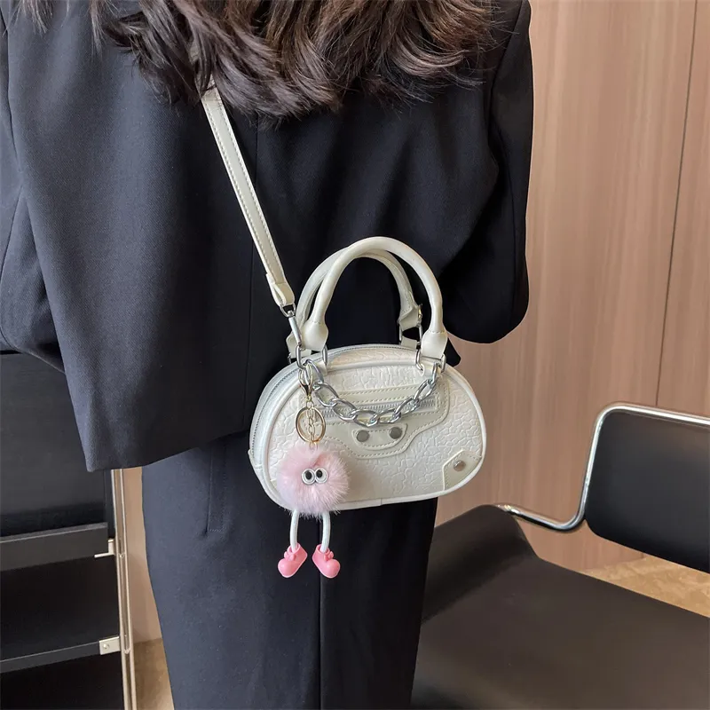 Rainbow Girl PU One Shoulder Handbag Regular Women's White/Black/Pink/Beige/Yellow-3