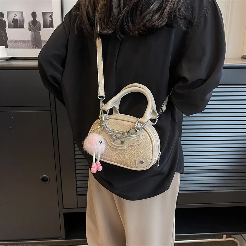 Rainbow Girl PU One Shoulder Handbag Regular Women's White/Black/Pink/Beige/Yellow-19