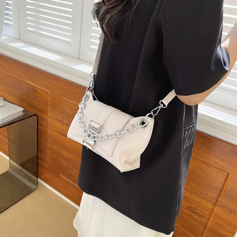 Cwatcun PU Shoulder Bag Women's White/Pink/Coffee/Black-3