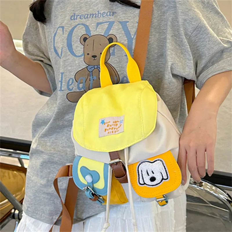 Cwatcun Nylon Backpack Regular Unisex Yellow-3