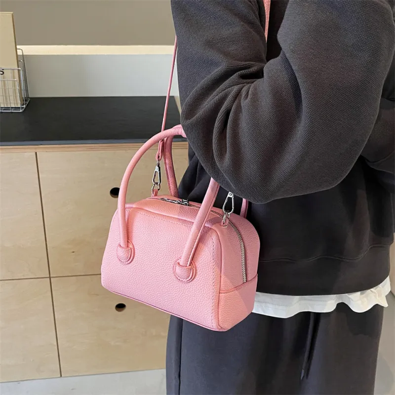 Cwatcun PU One Shoulder Handbag, Crossbody Bag Regular Women's White/Sky Blue/Yellow/Black/Pink-18