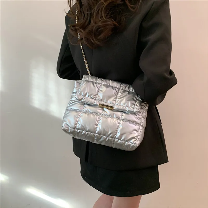 Cwatcun Oxford Shoulder Bag Women's Black/Silver/Gold-18