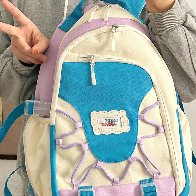 Cwatcun Nylon Backpack Regular Women's Multicolor-10