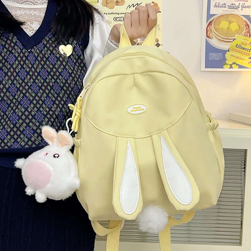 Cwatcun Polyester Backpack Women's White/Pink/Blue/Black/Yellow-17