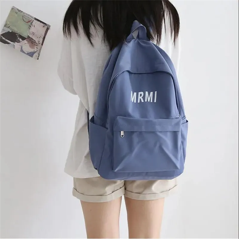 Cwatcun Nylon Backpack Regular Unisex Blue/Black/White-1