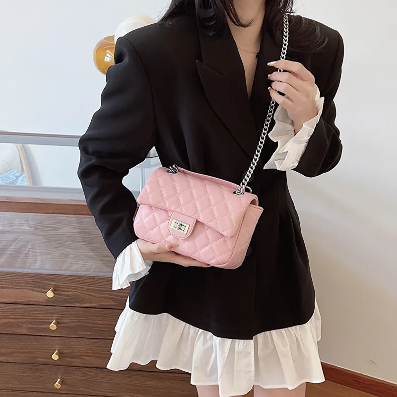 Cwatcun PU Crossbody Bag Women's White/Pink/Beige/Black/Brown/Coffee-5