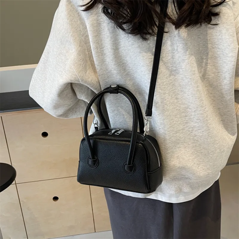 Cwatcun PU One Shoulder Handbag, Crossbody Bag Regular Women's White/Sky Blue/Yellow/Black/Pink-24