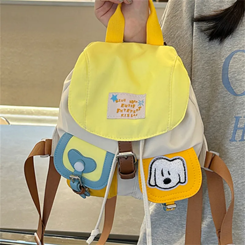 Cwatcun Nylon Backpack Regular Unisex Yellow-1