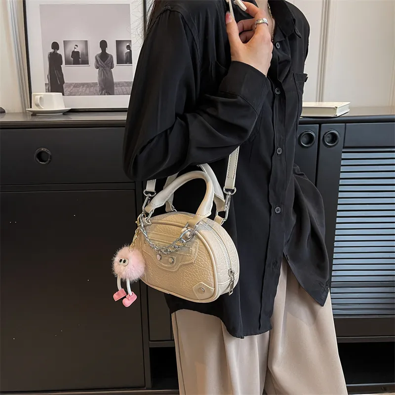 Rainbow Girl PU One Shoulder Handbag Regular Women's White/Black/Pink/Beige/Yellow-23