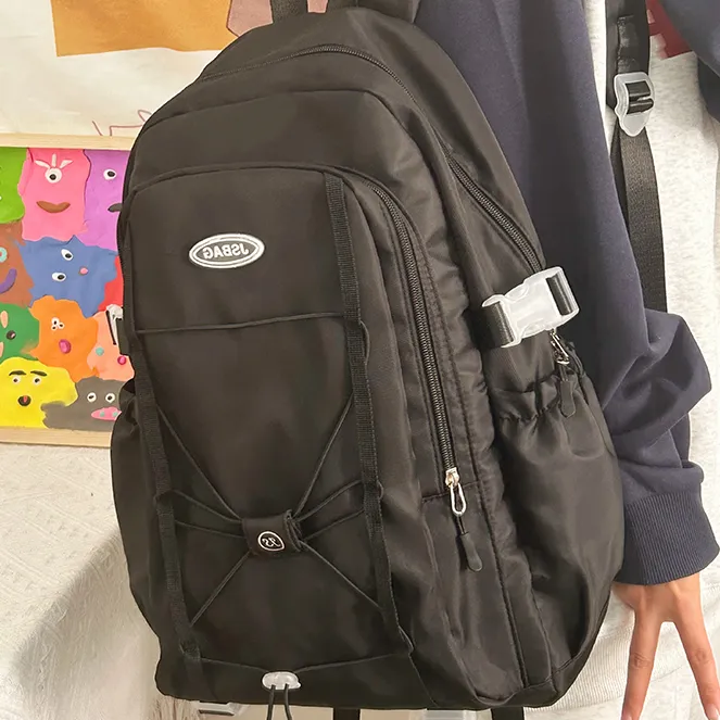 Cwatcun Nylon Backpack Regular Unisex White/Black-6