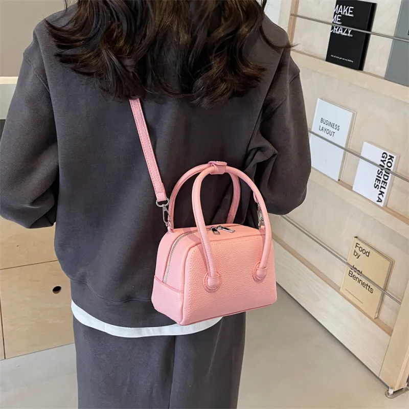 Cwatcun PU One Shoulder Handbag, Crossbody Bag Regular Women's White/Sky Blue/Yellow/Black/Pink-16