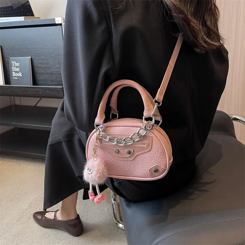 Rainbow Girl PU One Shoulder Handbag Regular Women's White/Black/Pink/Beige/Yellow-15