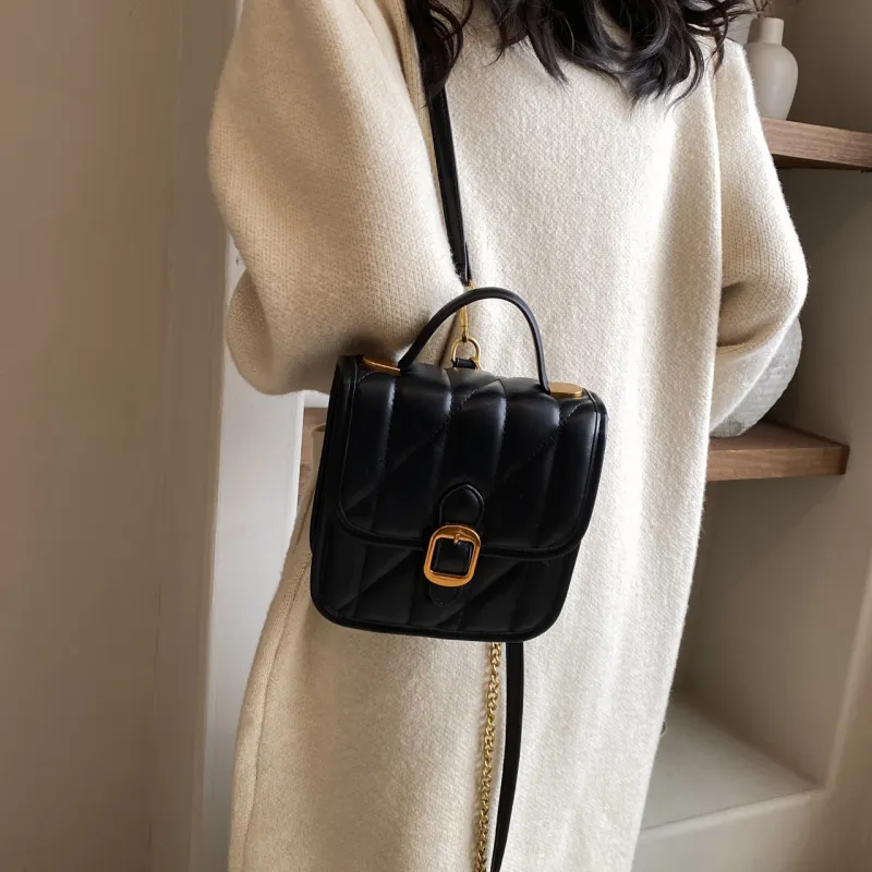 Cwatcun PU Double Shoulder, One Shoulder Handbag Regular Women's White/Black/Coffee-15