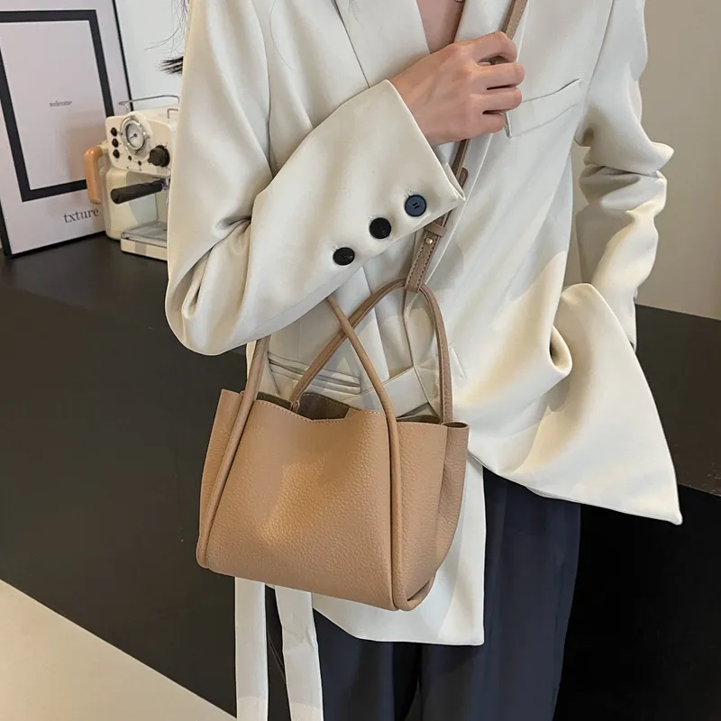 Cwatcun PU Shoulder Bag, Crossbody Bag, Handbag Regular Women's Ecru/Khaki/Black/Coffee-7