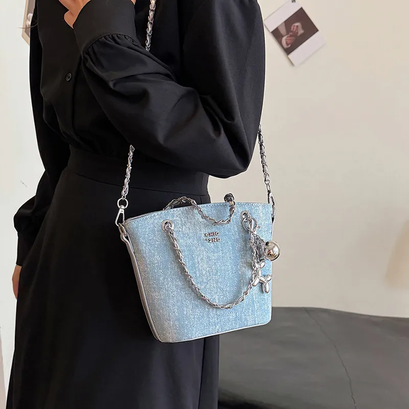 Cwatcun PU Shoulder Bag Women's Light Blue/Black/Dark Blue/Light Blue/Black/Dark Blue/Dark Blue/Sky Blue/Light Blue-35