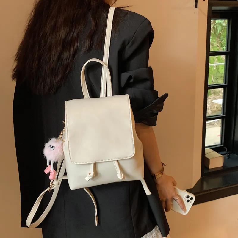 Cwatcun PU Backpack Regular Women's Brown/Silver/Black/White/Pink-14
