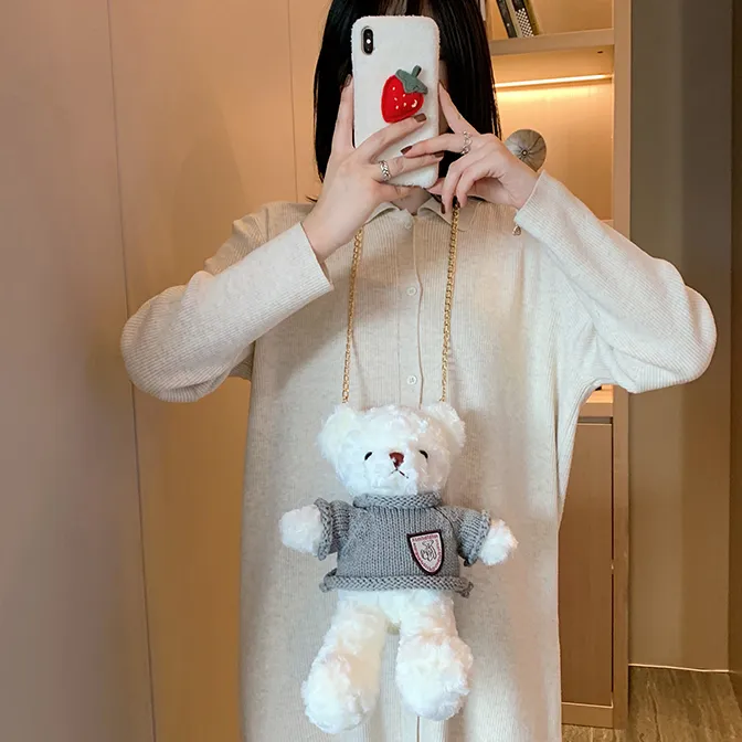 Cwatcun Plush Handbag Crossbody Bag Regular Unisex-26