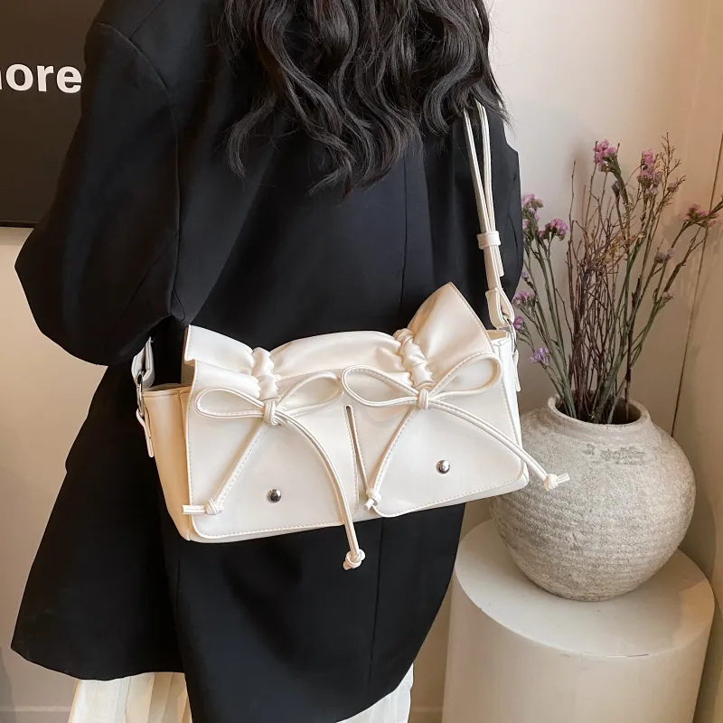 Cwatcun PU Crossbody Shoulder Bags Regular Women's White/Silver/Pink/Black-6