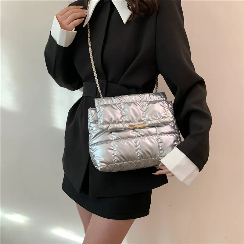 Cwatcun Oxford Shoulder Bag Women's Black/Silver/Gold-20