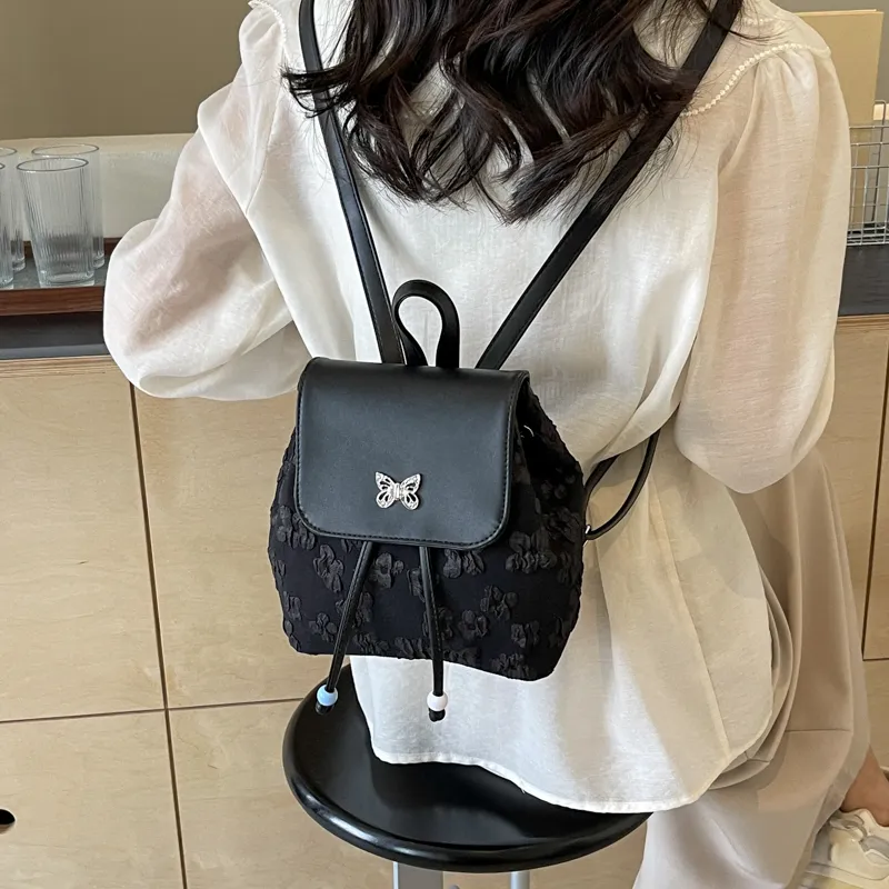 Cwatcun PU Backpack Regular Women's Ecru/Blue/Pink/Black-27
