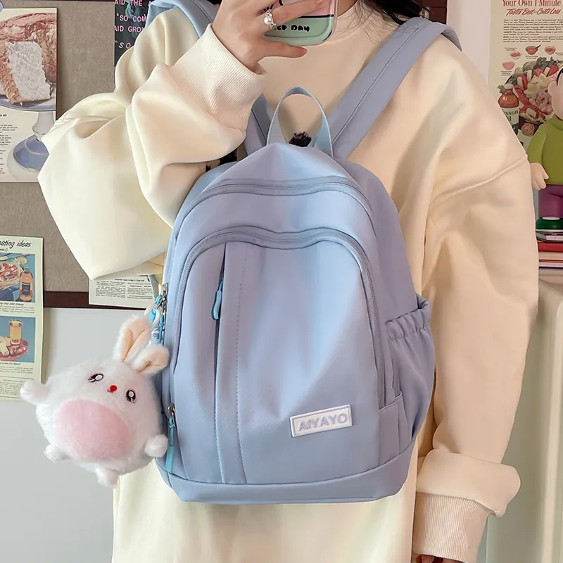 Cwatcun Nylon Backpack Women's Ecru/Black/Light Yellow/Light Blue/Light Green/Pink-9
