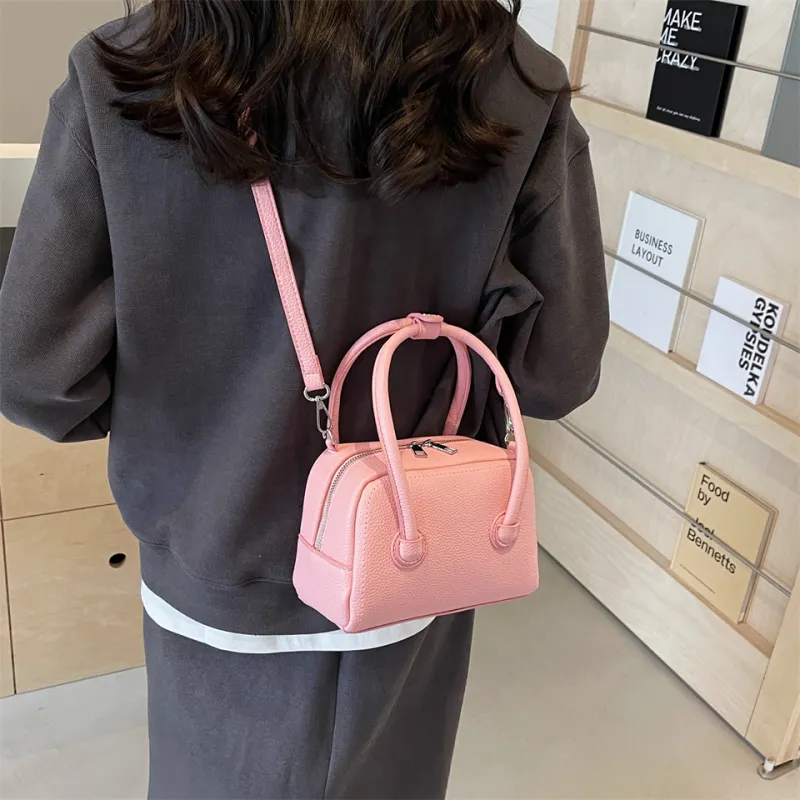 Cwatcun PU One Shoulder Handbag, Crossbody Bag Regular Women's White/Sky Blue/Yellow/Black/Pink-15