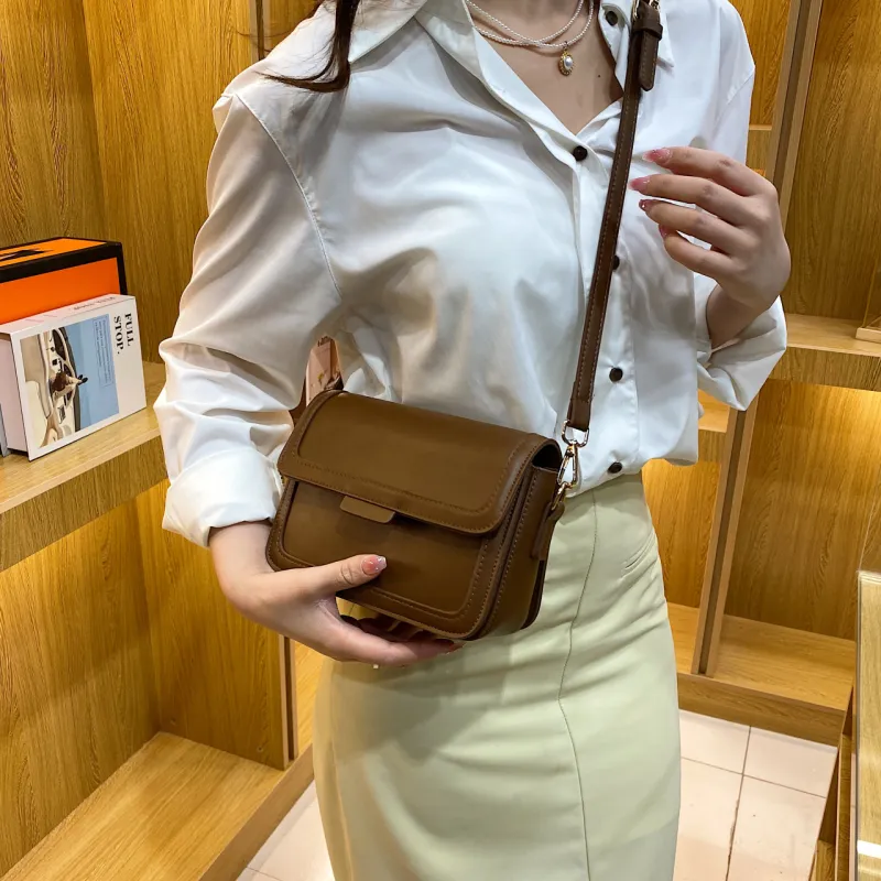 Cwatcun PU Shoulder Bag Crossbody Bag Women's Brown/Black/Khaki-9